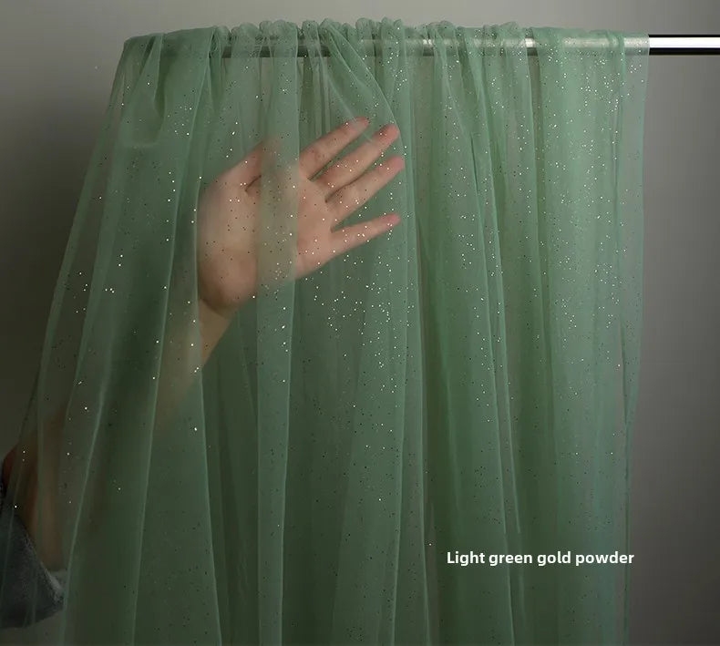 TüllPro Glitzer-Tüll - Chiffon Polyester 160cm Reißfest