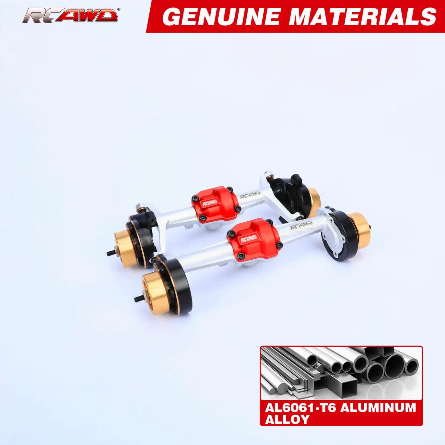 RCAWD Aluminum Front & Rear Portal Axle 195g For 1/18 HOBBYPLUS 4WD Crawlers upgrades parts