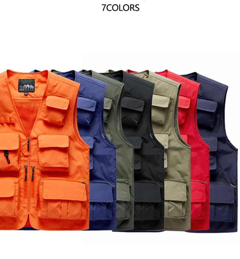 Fujian Multi-Pocket atmungsaktiv - 5XL, Taschen, dünn