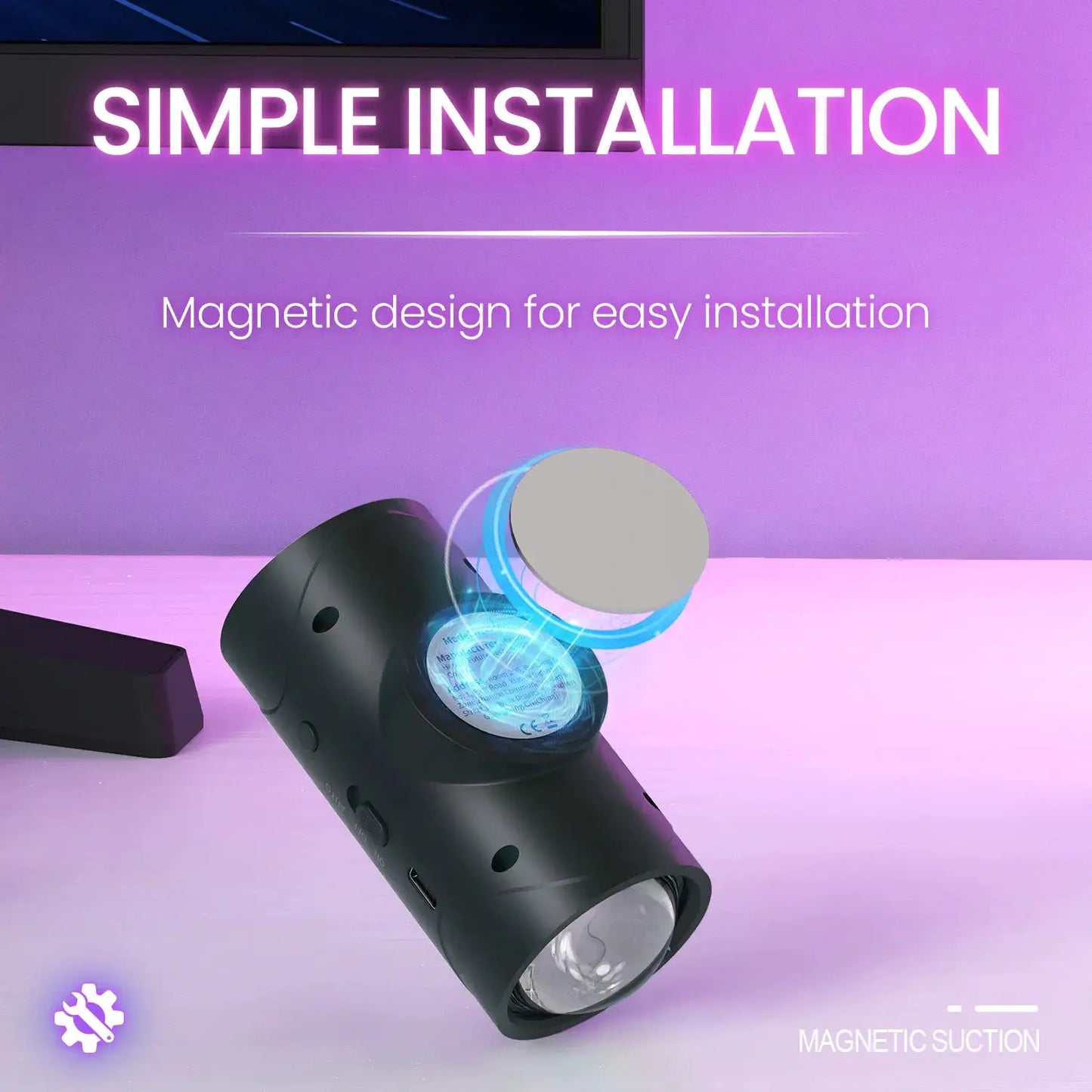 4/2/1 PCS Smart Light mit Bewegungsmelder, dimmbare LED-Nachtlampe, RGB-Umgebungslicht mit Farbverlauf, wiederaufladbarer Wandleuchte-Lichtsensor