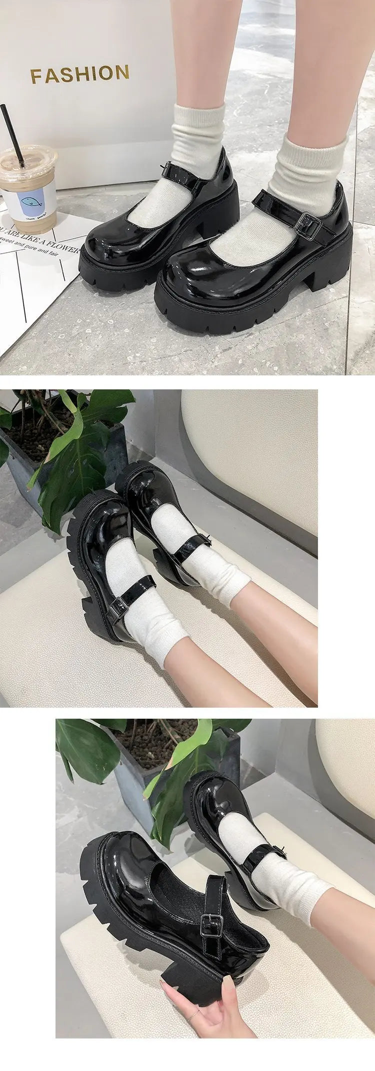 Frauen Schuhe 2025 - Neue Mädchen Lolita Schuhe Leder Herz Knöchel - Mary Jane Schuhe Süß Sexy Retro British Style