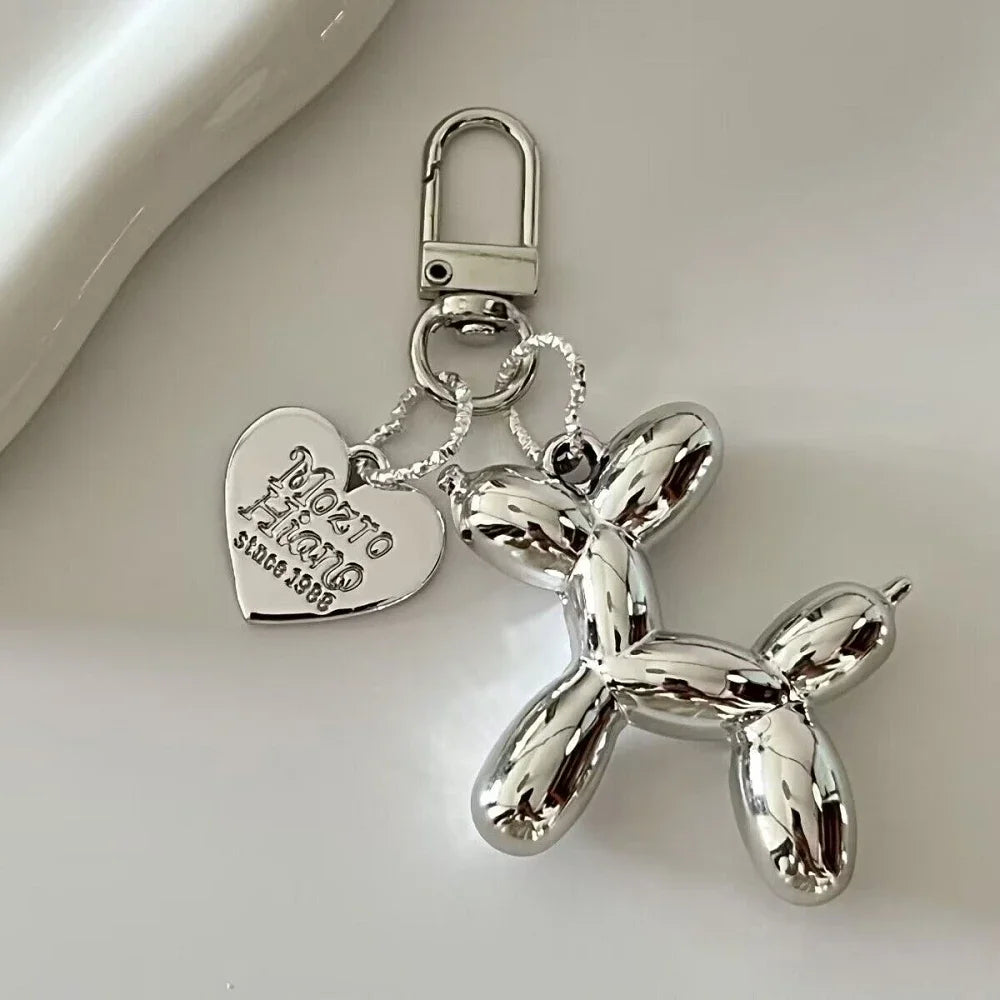 Damen Schlüsselanhänger 2025 - Adorable Balloon Dog Y2k Bag Charms Cute Puppies Acrylic