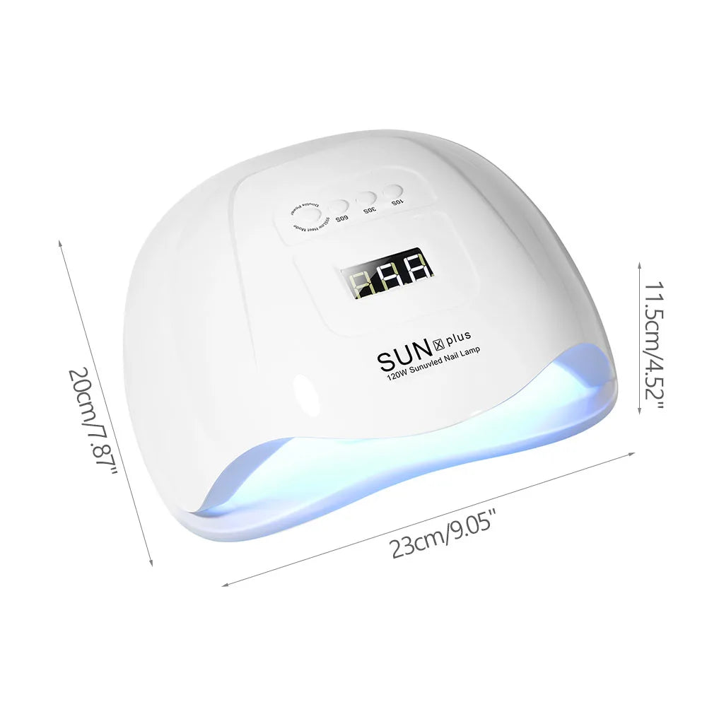 High Power SUN X PLUS Nail Lamp Phototherapy UV Led For Drying All Nail Gel Polish With LCD Touch Smart Sensor Manicure Salon