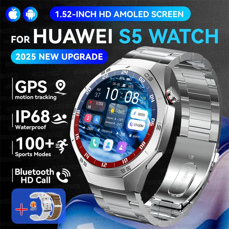 Huawei GT5 Pro AMOLED Display - 1.52 Zoll GPS IP68 Puls