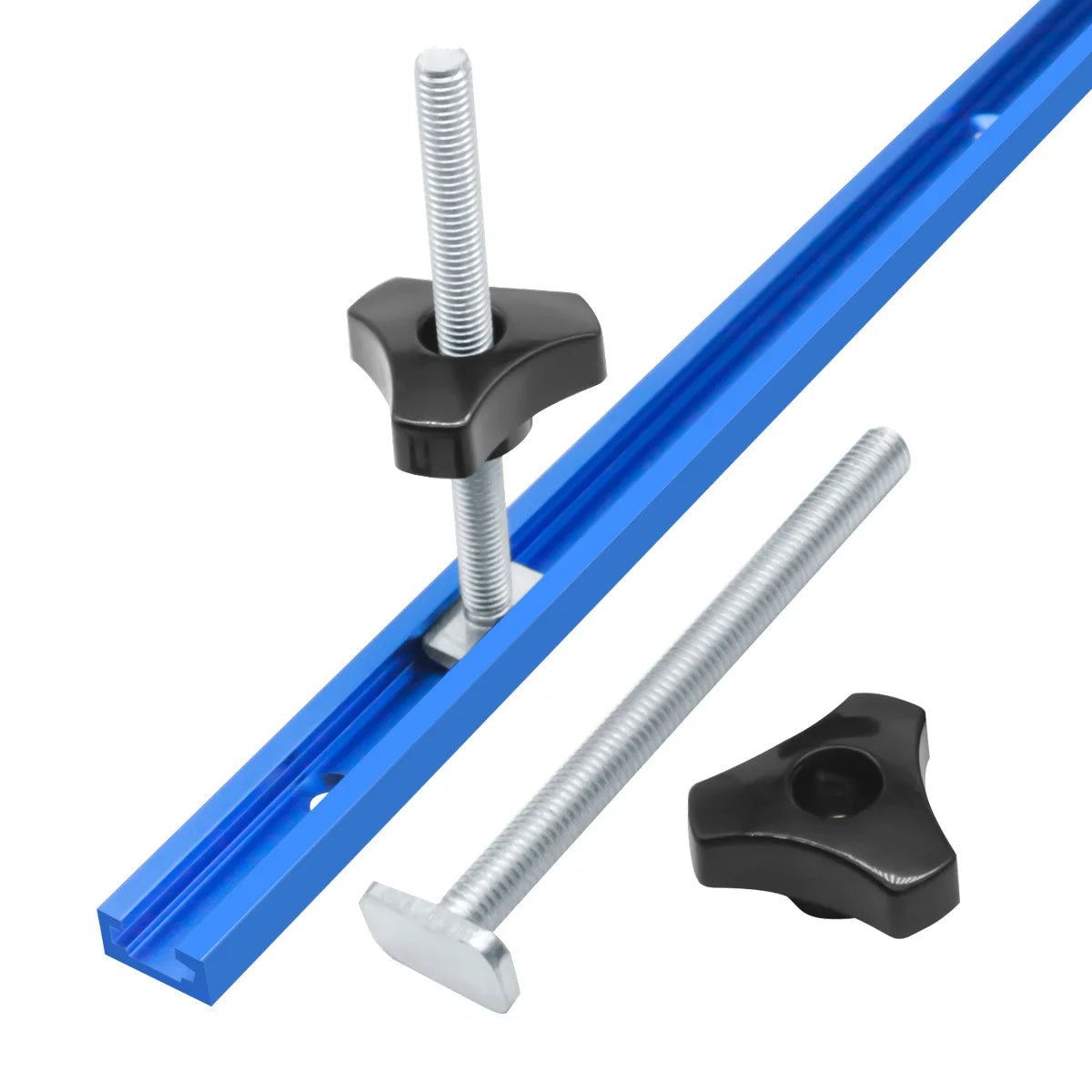 T Track Bolts Knob Kit Miter Track Sliding Nut T-Slider T Slot T Bolt For Woodworking Jigs Fixtures Tools Kit Accessories DIY