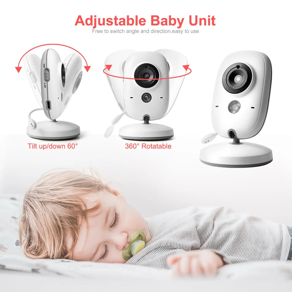 VB603 Video Baby Monitor 2.4G Drahtlos Mit 3.2 Zoll LCD 2 Weg Audio Sprechen Nachtsicht Überwachung Sicherheit Kamera Babysitter