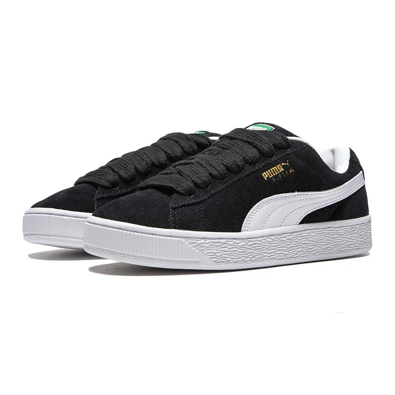 Teniși Puma Black Suede XL - Parte superioară din piele, talpă exterioară din cauciuc, unisex, mărime variabilă