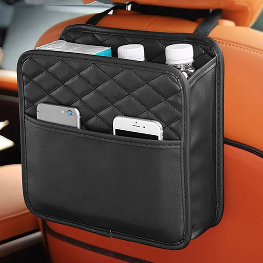 Auto Organizer Multifunktional 2025 - Auto Sitz Aufbewahrung Tasche Wasserdicht - Hängend Auto Sitz Organizer Müll Tasche Geeignet Meiste Autos