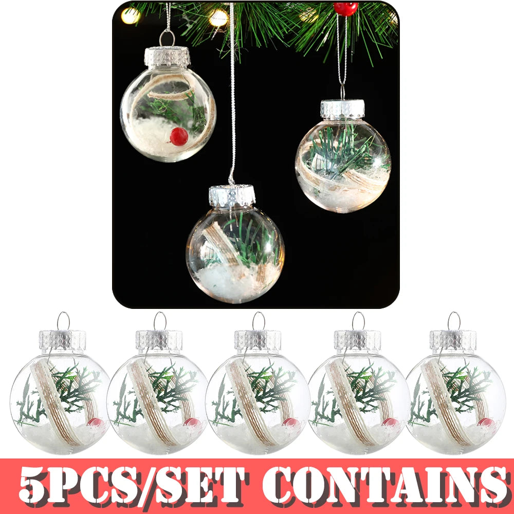 Partigos Hängende Schneekugel Kristall - Kapazität 5 Stk; Größe Ø4 cm