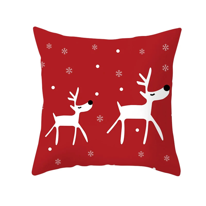 Christmas Pillow Case Christmas Santa Claus Elk Pillow Case Cover Merry Christmas Decorative Pillowcases Party Pillow Case