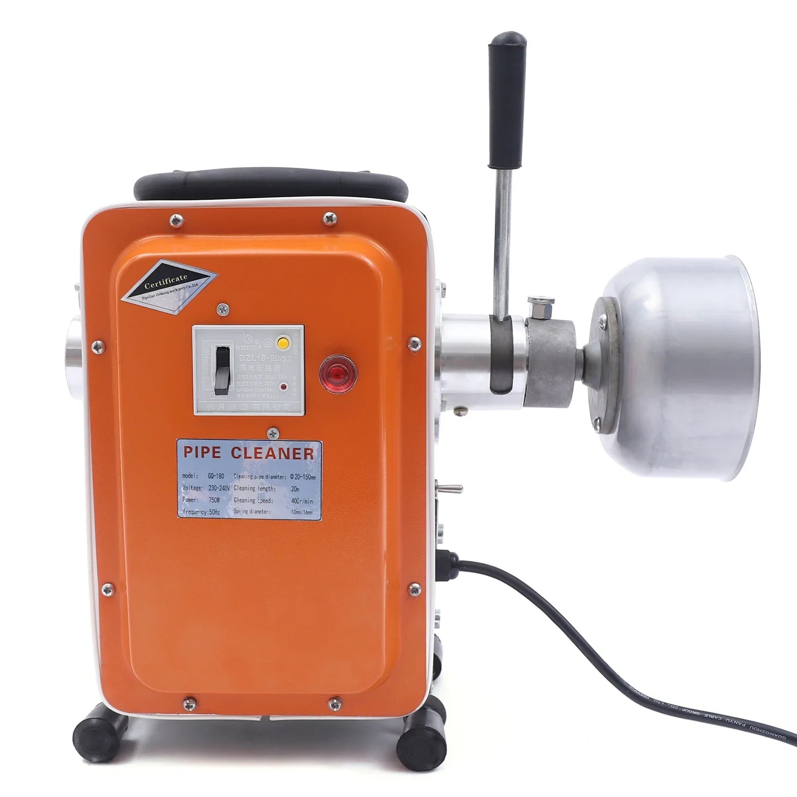 RohrPro Abflussreiniger IP44 Wasserschutz - Durchmesser 20-110 mm, 750W by Golden Bridge Store