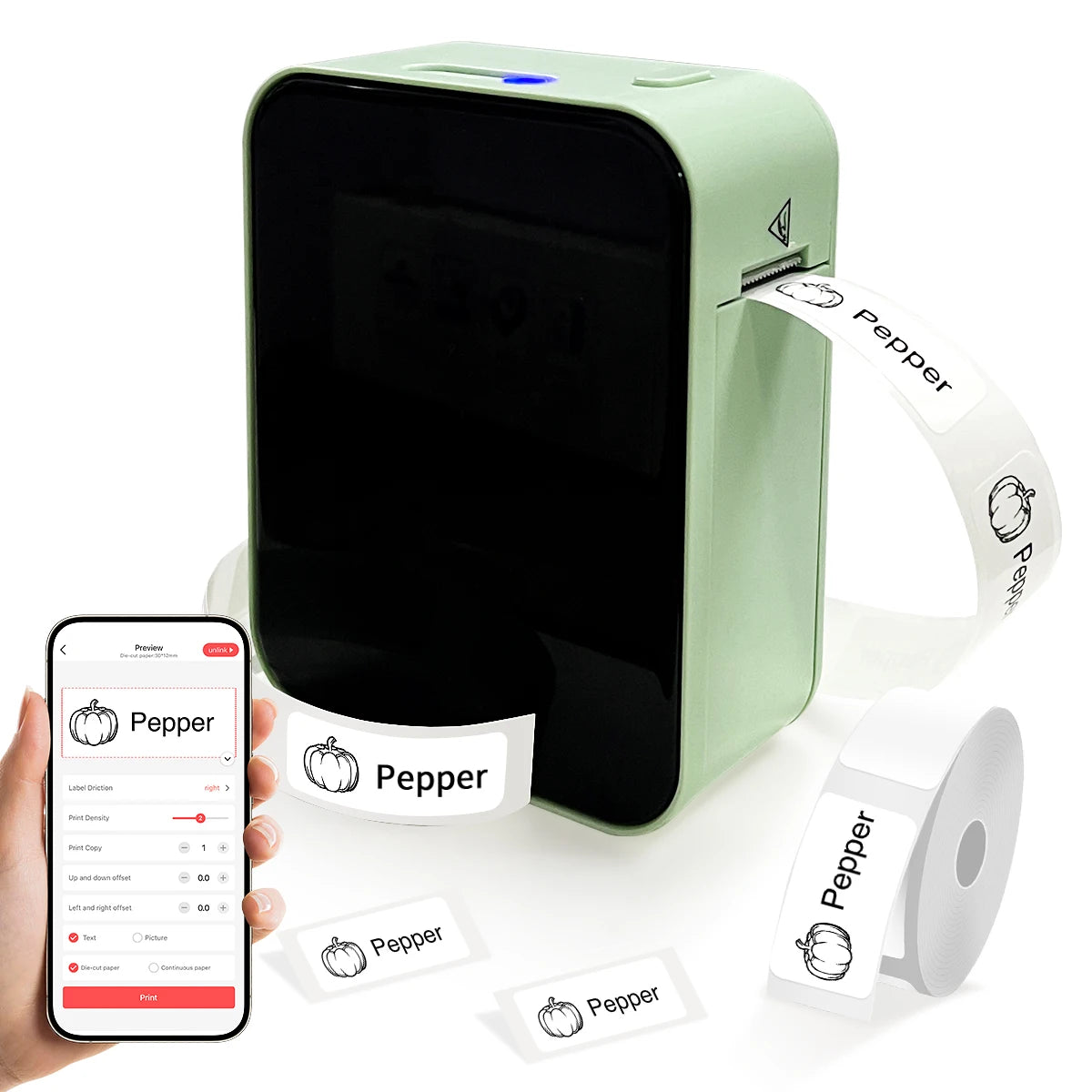 Label-Drucker 2025: Marklife D110-B21-P15 Bluetooth - Thermal Self-Adhesive Collection