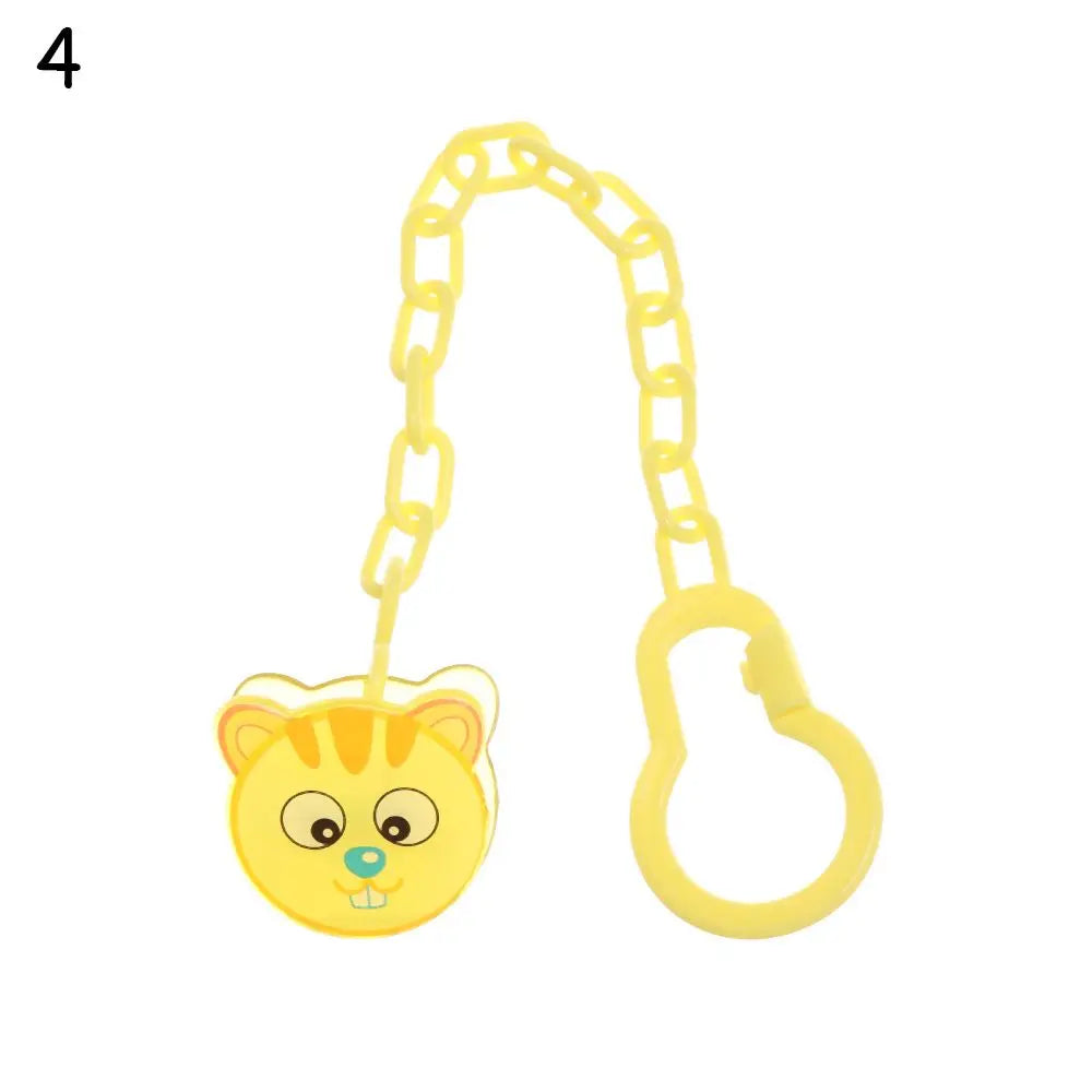 Cartoon Animal Baby Pacifier Clips Baby Pacifier Clip Chain Newborn Dummy Pacifier Chain Clip Holder Baby Pacifier Chain
