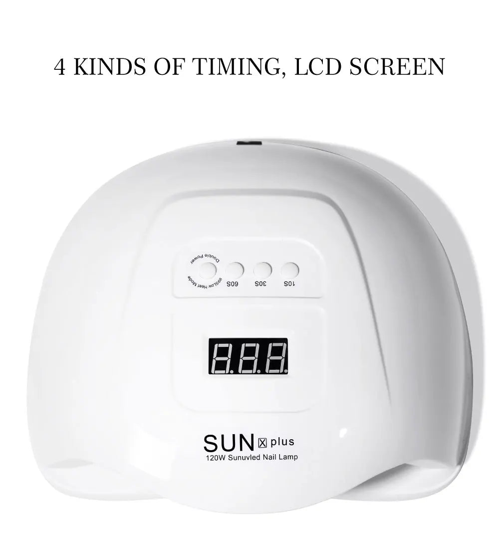 High Power SUN X PLUS Nail Lamp Phototherapy UV Led For Drying All Nail Gel Polish With LCD Touch Smart Sensor Manicure Salon