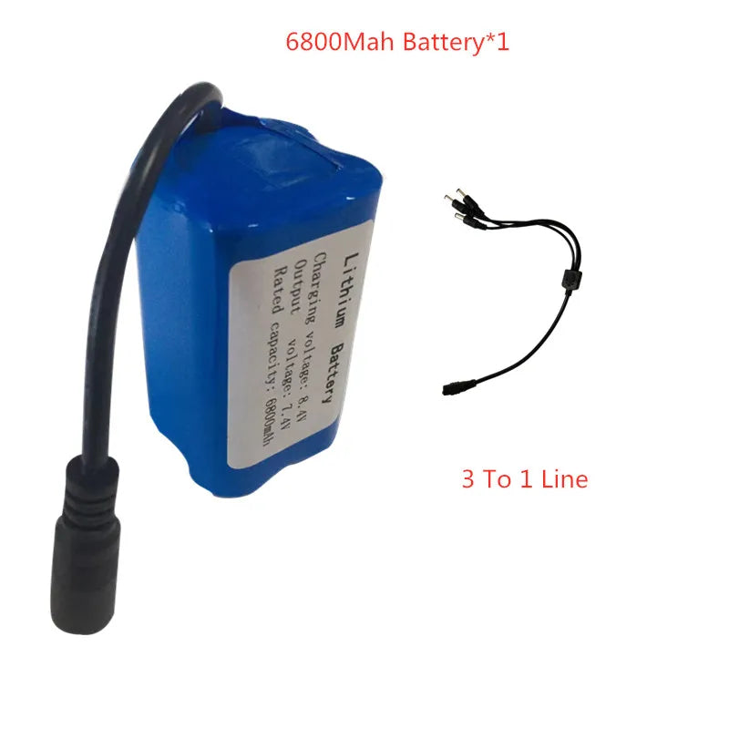 RC-Boot-Akku 2025: 7.4V 13600Mah 6800Mah Battery For V020 V900 2011-5 V007 C18 H18 V18 D18B FX88 - Remote Control RC Fishing Bait Boat Battery Parts Collection