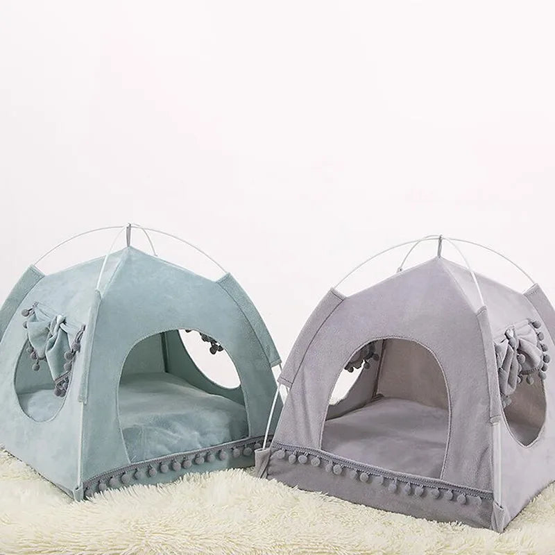 Premium Katzenzelt Bett Komfort - Plüsch 40x40 cm Bis 8 kg