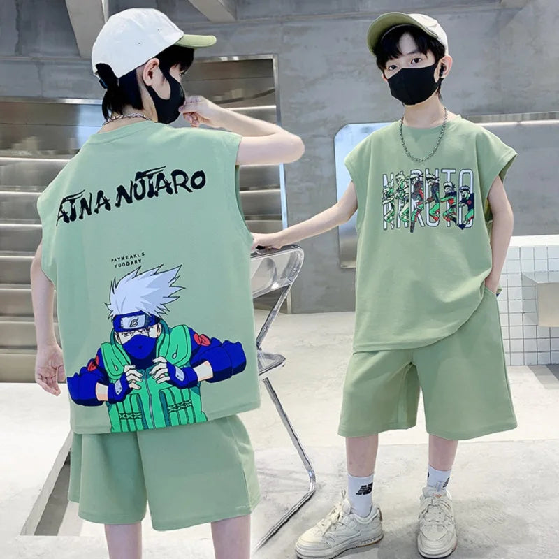 Jungen-Sportset 2025: Tank-Top & Shorts - Performance Athletic Collection