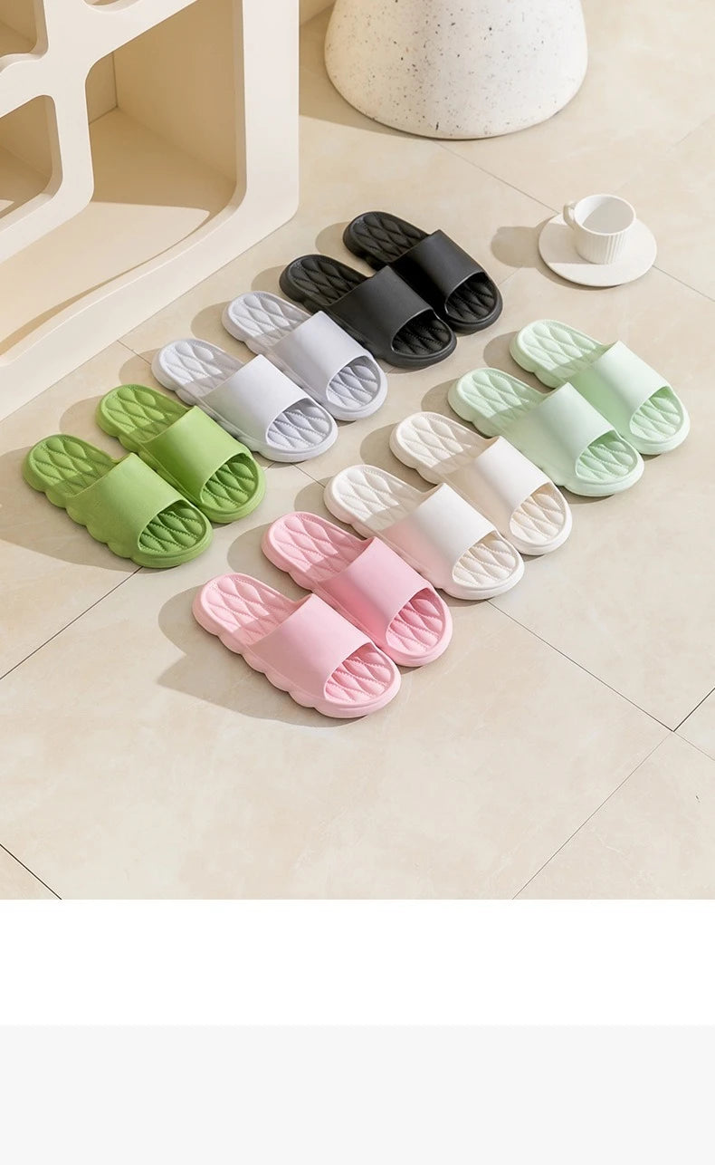 Women Summer Slippers Men Home Shoes Household Indoor Bathroom Bathing Couple EVA Slippers Sandals Slippers Anti-slip Anti-odor