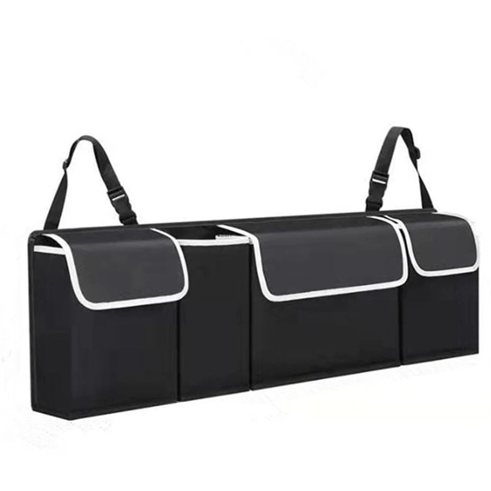 Adjustable Backseat Storage Bag Car Trunk Organizer High Capacity Multi-use Oxford Car Seat Back Organizers Automobile Interior