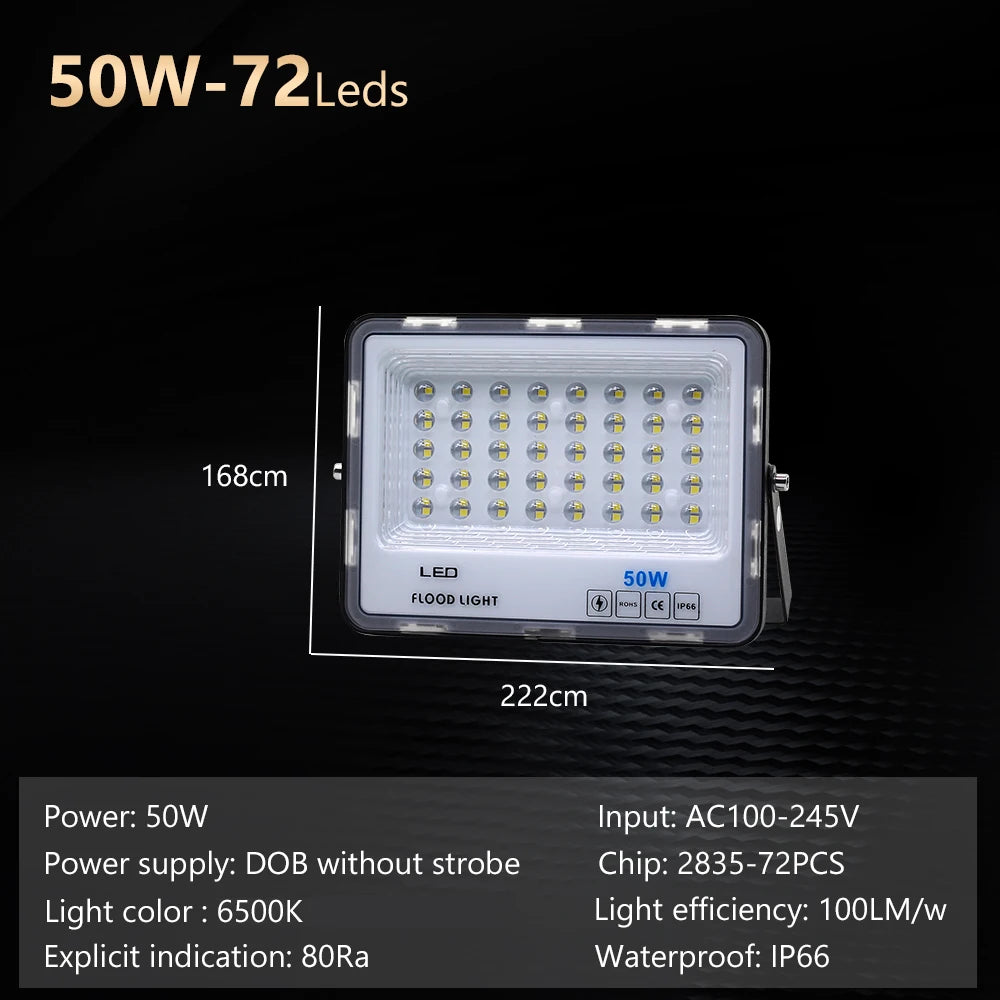 LED-Flutlicht Outdoor-Beleuchtung 220V 240V Flutlicht wasserdicht IP66 Reflektor Projecteur LED Exterieur Focus Spotlight