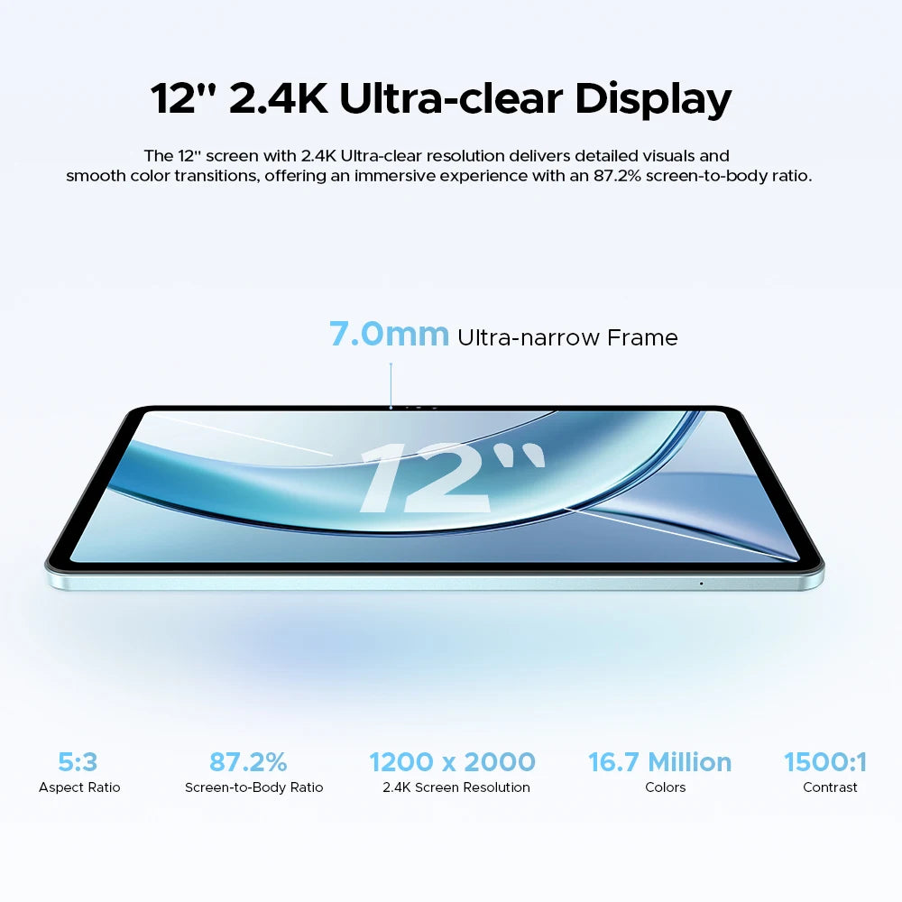 DOOGEE V Pad 5G Tablet - Speicher 256GB ROM Akku 8800mAh 12 Zoll