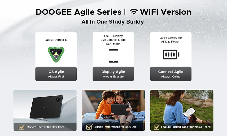 DOOGEE Tab A9+ 2-In-1 Tablet - 11 Zoll Display, 8580mAh Akku, 64GB ROM