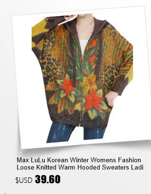 Amax LuluE Pullover Bedruckt Winter OAusschnitt-XL Baumwolle