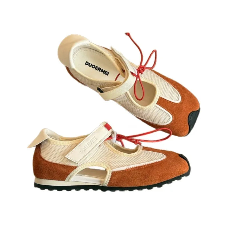 Women Sneakers Casual Mesh Flat Sandals Sport Shoes Woman 2025 Trend Summer Running Comfort Loafers Hiking Sandalias De Mujer