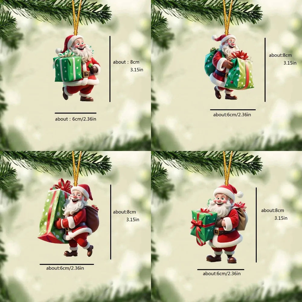 Choice Santa Set Festliche Kugeln - Inhalt 7, Größe 8 cm, Kunststoff