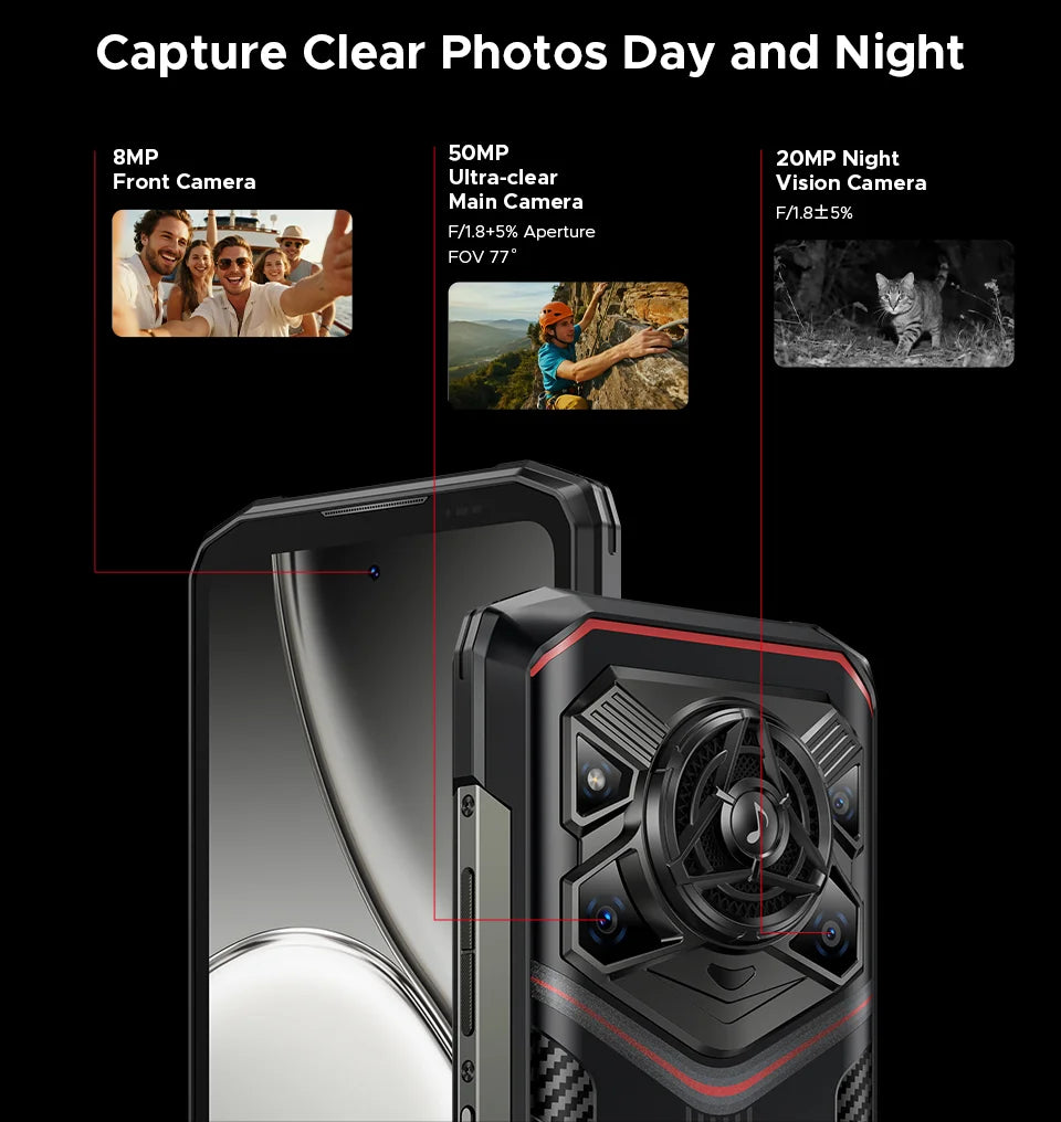 DOOGEE Blade20 Pro Robustes Smartphone - 11800mAh 18W 6,6 Zoll