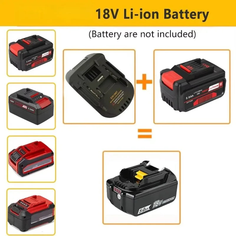 Battery Adapter Converter 18MT Suitable for 18V Li-ion Battery To for Makita 18V Lithium Battery for Makita 18V Tools