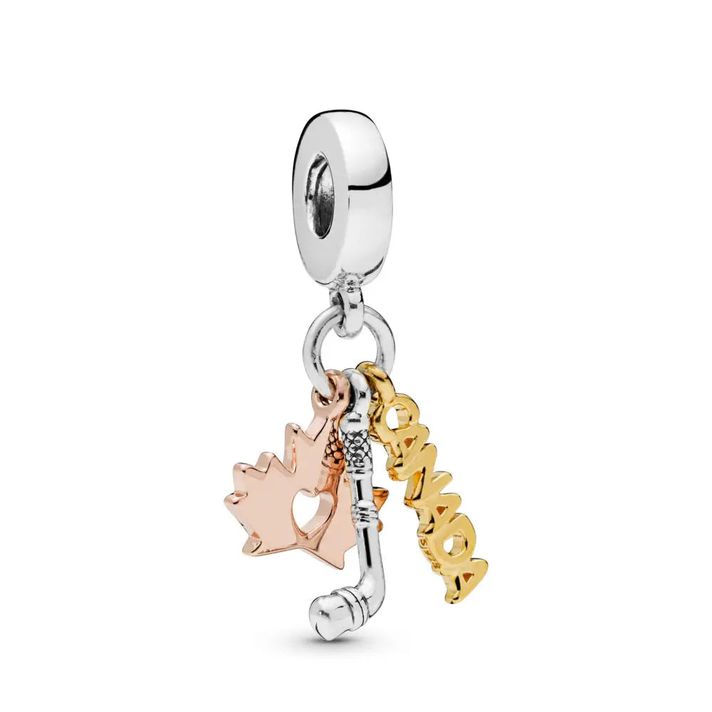 Neue 925 Silber Lernhilfe Schultasche Uhranhänger Charms Beads Fit Original Pandora Armband DIY Schmuck Für Frauen 2024