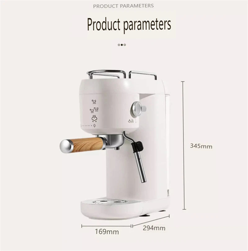 Professional Espresso Coffee Maker Electric Italian Coffee Machine 15 Bar Automatic milk frother Cappuccino Latte Espresso maker