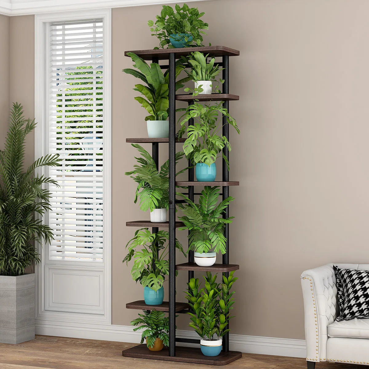 TWISTER.CK Pflanzenständer Metall Mehrstufig Eckdesign