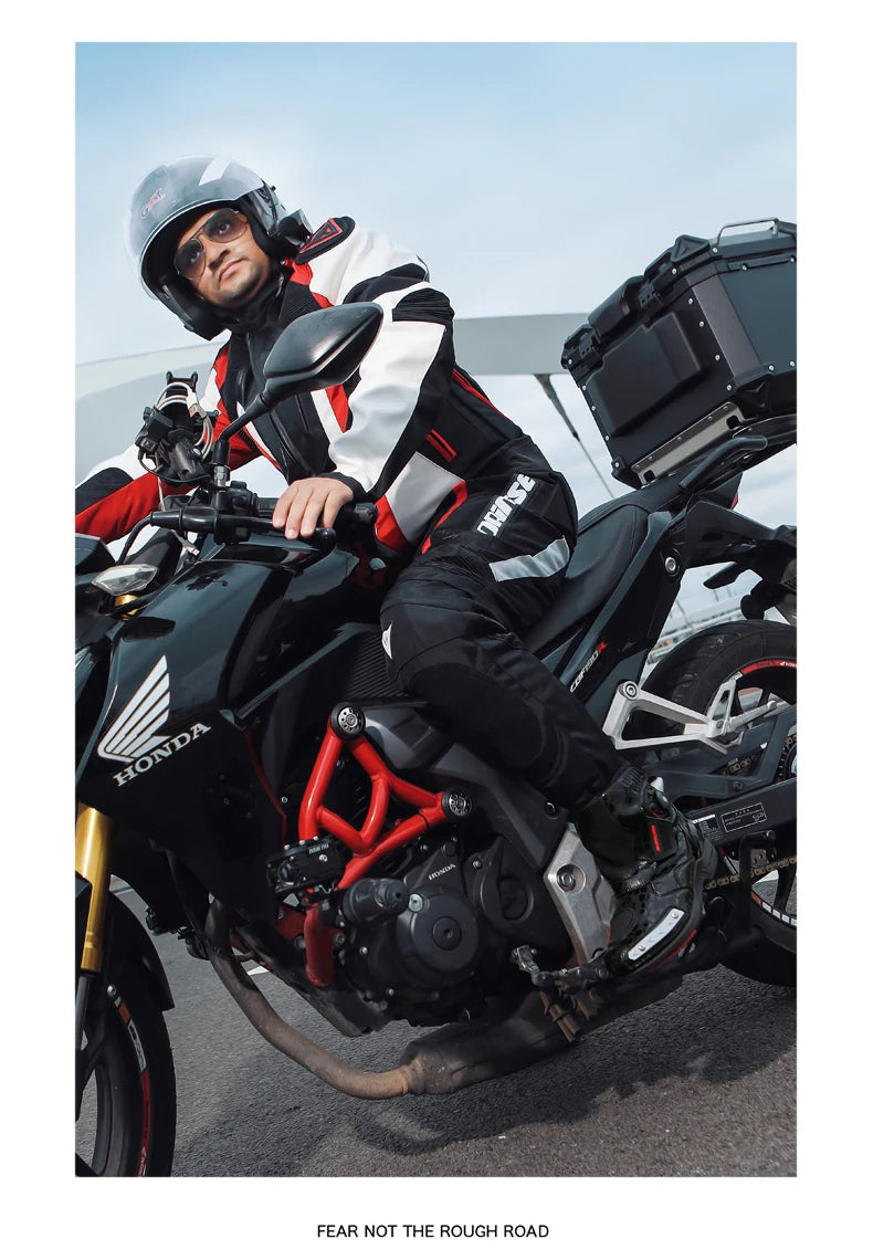 CN Fujian Sturzsicher Motorradstiefel - EU42 PU Obermaterial Gummi Sohle Bequeme Passform