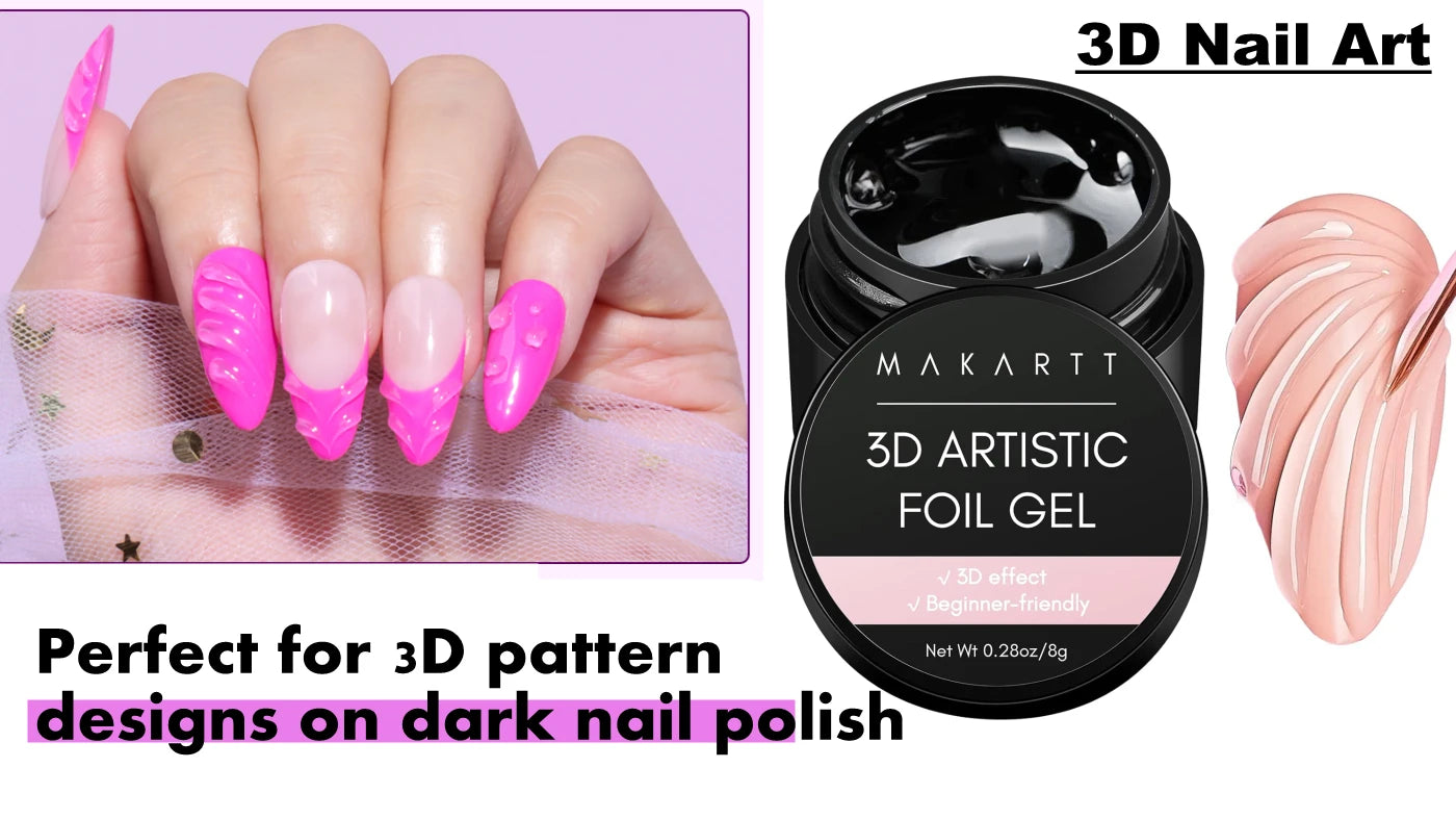 Nagel-Kleber 2025: Makartt-3D Foil-Glue 8ml - Transfer Gel Collection