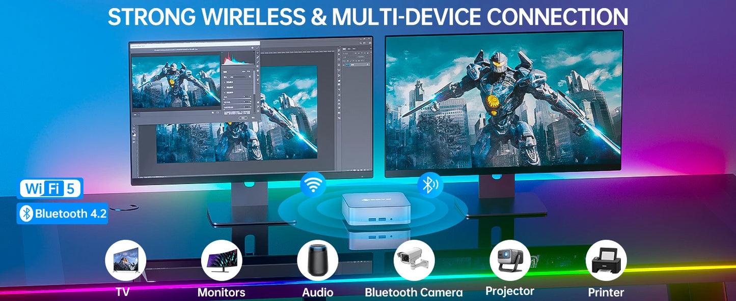 SOYO M4 Air N95 Mini PC - 256GB SSD, 3,4 GHz, kompakt