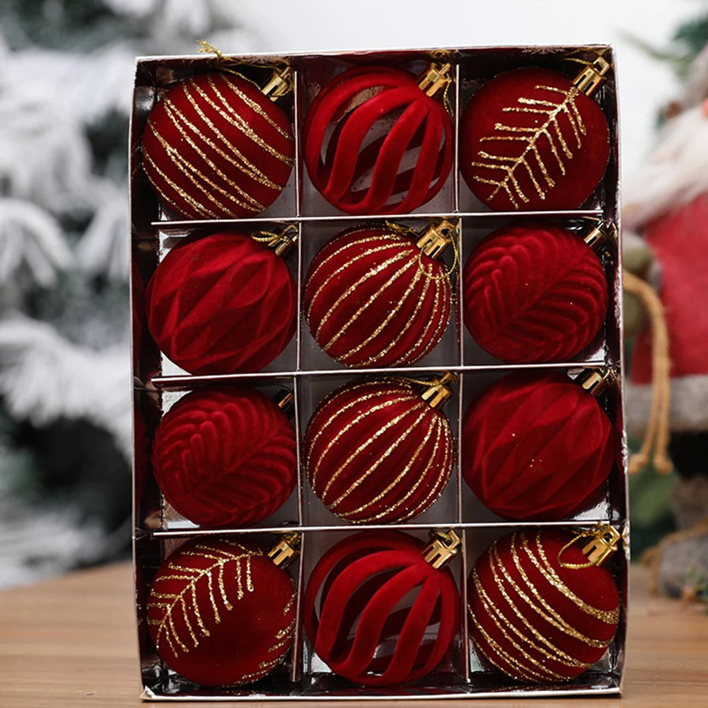 Choice Christbaumkugeln Glitzernde Kugeln - Inhalt 12 Stück, Durchmesser 6 cm