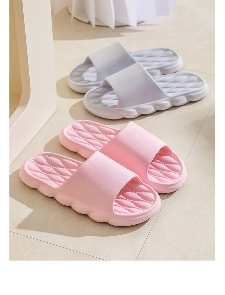 Women Summer Slippers Men Home Shoes Household Indoor Bathroom Bathing Couple EVA Slippers Sandals Slippers Anti-slip Anti-odor