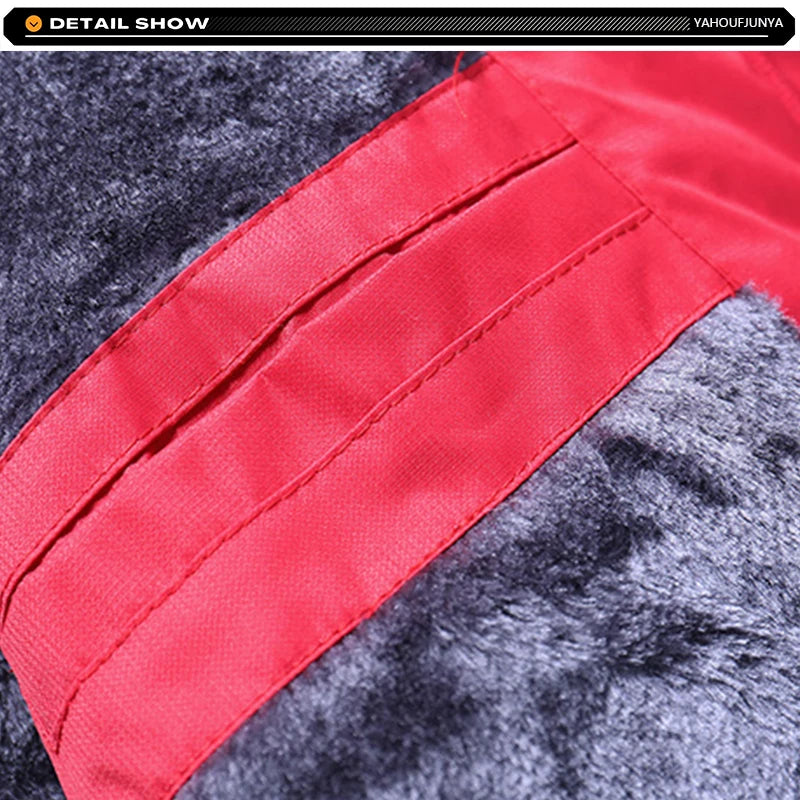 9XL Winterfleece Jacke - Kapuze abnehmbar, Winddicht