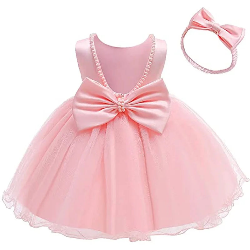 Newborn Dress For Girls Kids Summer Dresses Baby Girls 1st Birthday Wedding Princess Dress For Bridesmaids Infant Vestidos