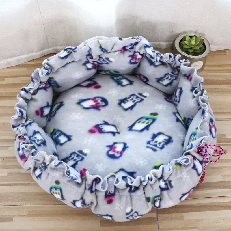 Rundes Katzen Bett 2025 - Plüsch Haus Langes Haustier Bett - Katzen Kissen Hunde Matte Warm Home Waschbar Hunde Sofa Weich Pet Accessories