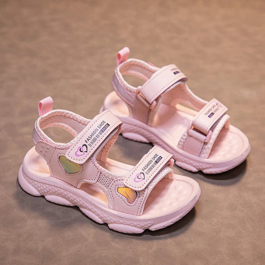 Mädchen Sandalen 2025 Neuer Sommer - Prinzessin Weiße Party Kinder Sandalen - Platform Baby Casual Strand Schuhe Rutschfest