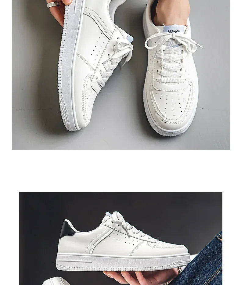 NKLSA Sneaker Atmungsaktiv - Dicke Sohle Weiß Größe