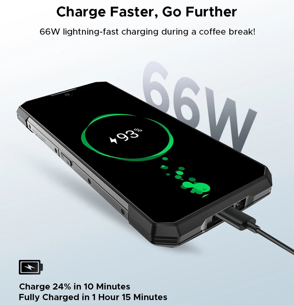 DOOGEE S200 Plus Outdoor 5G Smartphone - 11000 mAh, 66 W, 6,72 Zoll