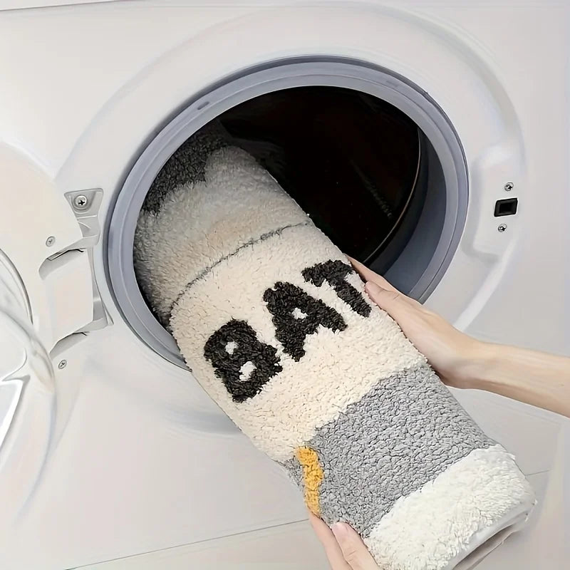 Charming Cartoon Bathroom Carpet - Super Absorbent, Quick Drying, Thick, Anti Slip - Perfect Home Entrance Mat