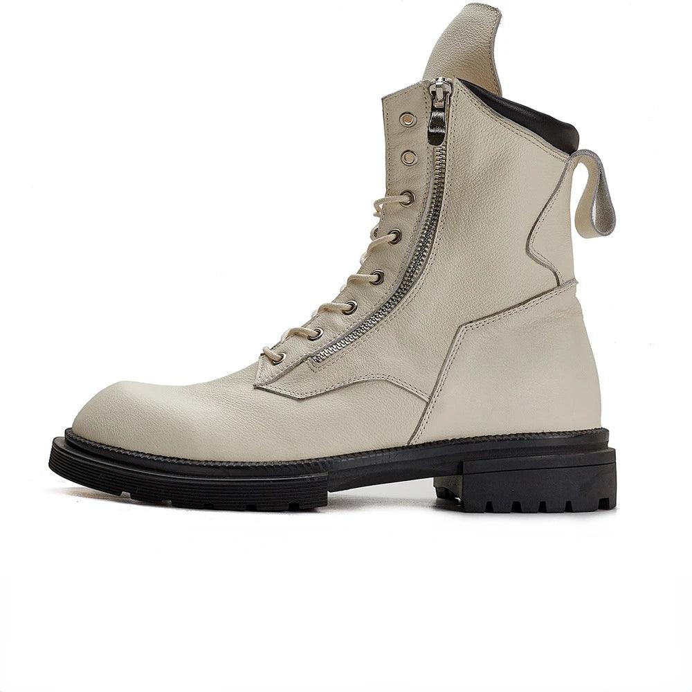 fashion luxury genuine leather designer british style handmade boots