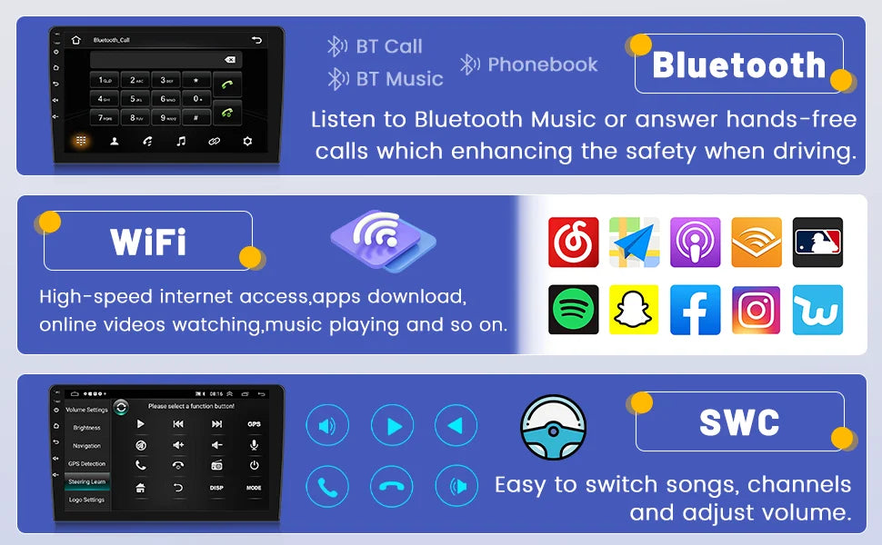 Android 13 Autoradio CarPlay 2025