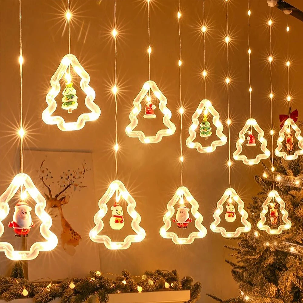Choice Weihnachts-LED-Vorhang - 3 m Länge, 20 LEDs, Warmweiß