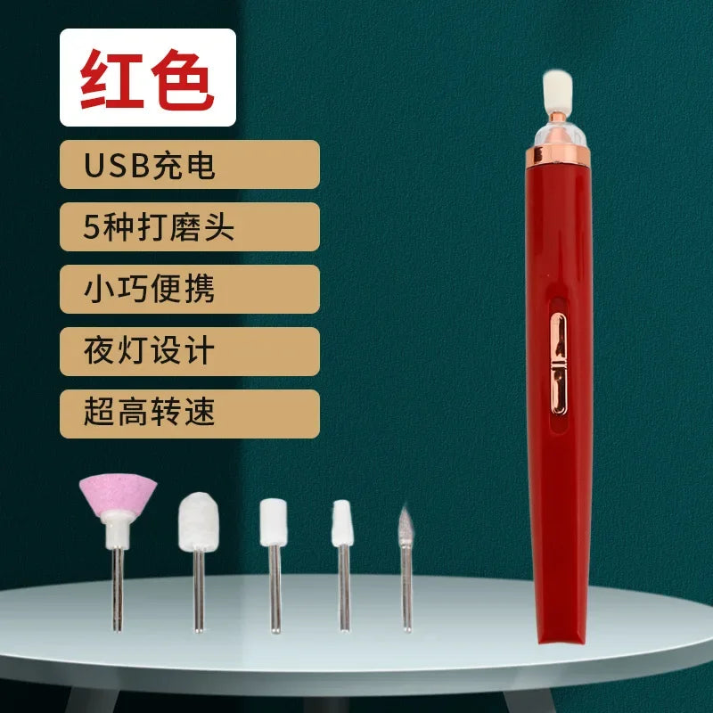 Electric Nail Drill Sander Nail Manicure Machine Mill For Manicure With Light Art Pen Tools For Gel Removing 24hShipping Fast